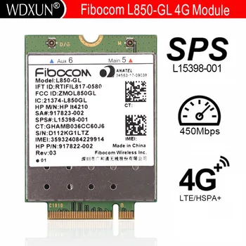 L850-GL LT4210 Беспроводная карта Fibocom 917823-001 Мобильный модуль WWAN 4G LTE NEU для HP 840 430 G5/440 G5/450 G5/640 G4/645 G4 G3