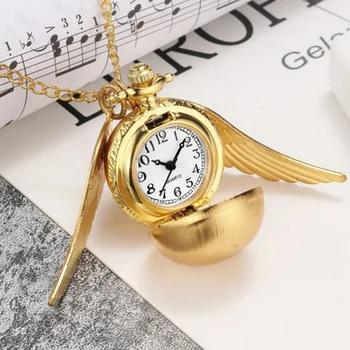 Винтажные креативные карманные часы в стиле панк, изысканная и милая подвеска в виде сферического крыла, удивительный стиль. Выбор подарков для часов-ожерелий