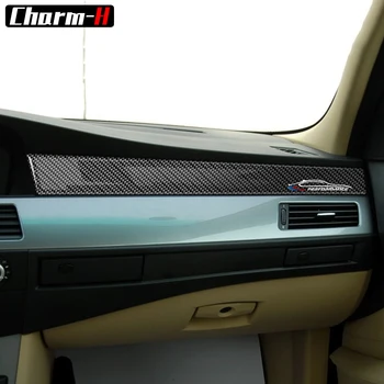 Отделка салона автомобиля Накладка приборной панели из углеродного волокна для BMW E60 5 серии 2005-2010