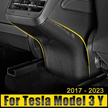 ABS Крышка Вентиляционного отверстия заднего Кондиционера Автомобиля, Наклейка с защитой от ударов Для Tesla Model 3 Y 2017 2018 2019 2020 2021 2022 2023