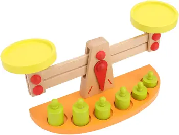 Детские Деревянные весы для подсчета, игровая игрушка для раннего обучения, Математические весы для малышей, игрушка для раннего обучения детей дошкольного возраста