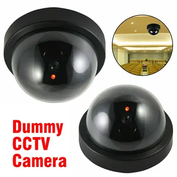 Мини-камера видеонаблюдения Поддельная/Фиктивная Купольная камера Со вспышкой rood Licht installeren Out/камера видеонаблюдения для помещений Фиктивная камера видеонаблюдения