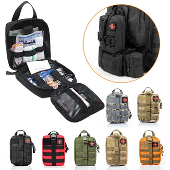 Уличная аптечка Первой помощи, Тактическая медицинская сумка Molle, Военная поясная сумка EDC Для Охоты, Кемпинга, Альпинизма, Аварийная сумка для выживания