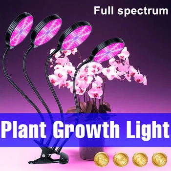 Светодиодная Фитолампа Полного Спектра Для Выращивания Растений USB Теплица Гидропоника Комнатное Растение Для Выращивания Рассады Лампа Семена Цветов Освещение