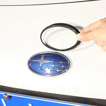 Для Subaru BRZ 2022 Автомобиль Из Настоящего Углеродного Волокна Спереди И Сзади Отделка Логотипом Автомобиля Кольцевые Наклейки Внешние Автоаксессуары
