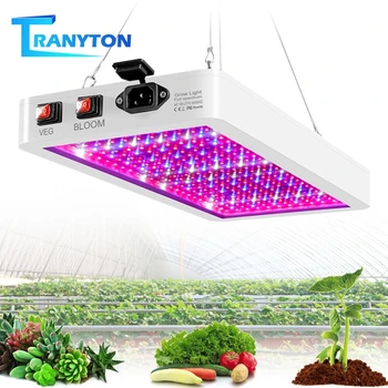 2835 Светодиодный Светильник для выращивания растений 216/312 светодиодный S 2000 Вт 3000 Вт Полный Спектр Фойто Лампа VEG & Bloom Регулируемая для Внутренней Теплицы