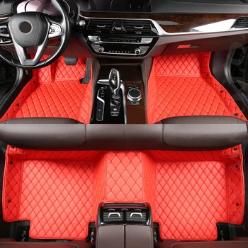 YOTONWAN Изготовленный на заказ кожаный автомобильный коврик 100％ для Fiat All Medels 500 500L 2007-2014 Punto Bravo Viaggio Freemoauto автоаксессуары