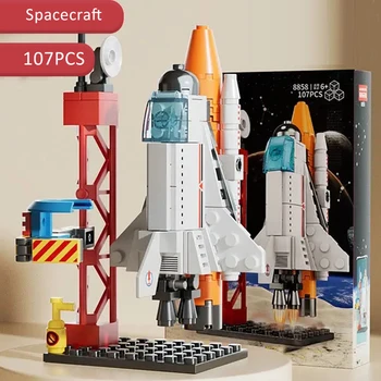 Аэрокосмический Космический центр запуска ракет, Базовая модель Головоломки, Мини-строительные блоки, Сборка кирпичей, Детские игрушки Для мальчиков, Montessor