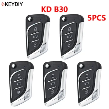 5 шт./лот, Универсальный ключ дистанционного управления KEYDIY B30 K Style серии B с 3 Кнопками для KD-X2 KD900 MINIKD, URG200 Key Machine