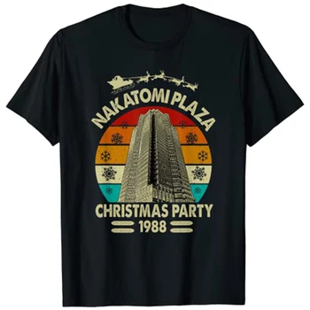 Забавная футболка-Nakatomi-Plaza Christmas Party 1988 Xmas Holiday с графическим рисунком для детей и взрослых