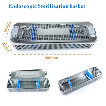 Стерилизационный лоток коробка для стерилизации эндоскопа Металлический лоток для стерилизации Хирургического инструмента из нержавеющей стали