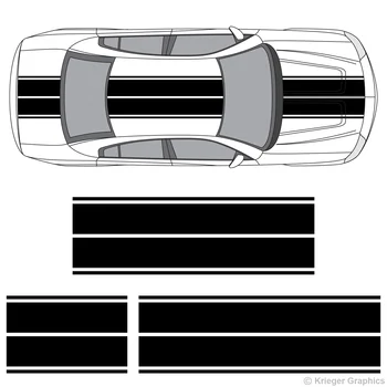 Для 1 комплекта 1 комплект Dodge Charger Двойные полосы для ралли виниловые наклейки с двойной полосой для укладки автомобилей
